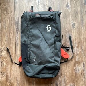 Scott Gray and Orange Backpack Durable Modern Design